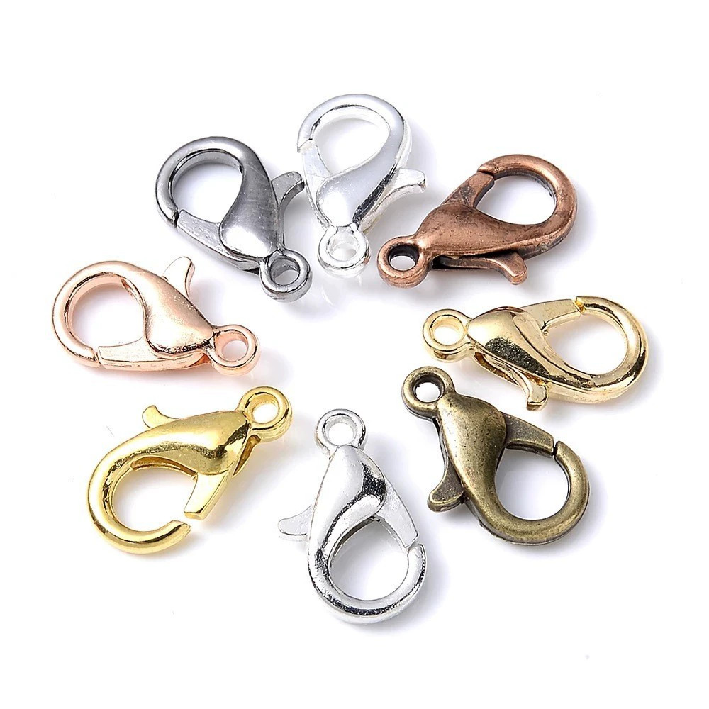 Jewelry Making School - 100 Pezzi Chiusure a Moschettone in