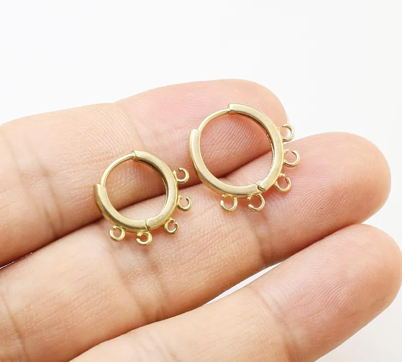 Jewelry Making Loops - Cerchi per orecchie in ottone da