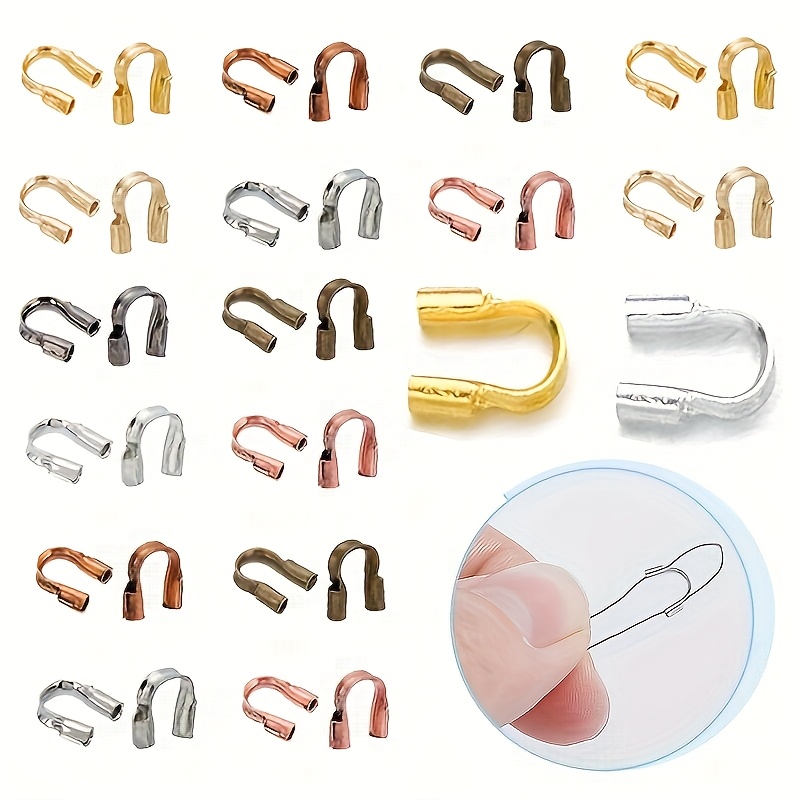 Jewelry Making Loops - 100-300 Pezzi Protezioni per Fili 3X4mm,