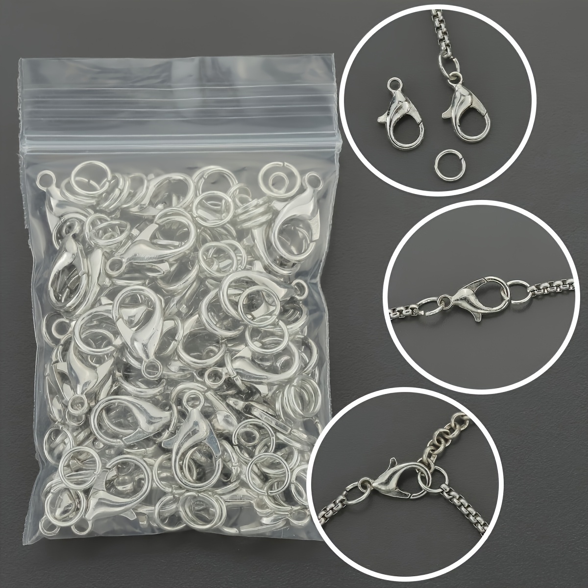 1/2/300 pz. Chiusure a Moschet - Jewelry Making Loops recensione e prezzo