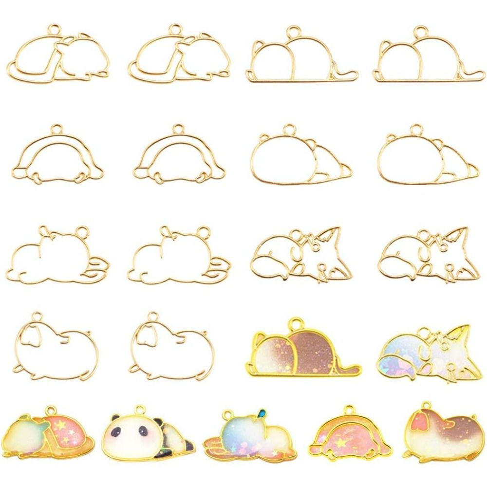 14 pezzi di ciondoli con casto - Jewelry Making Loops recensione e prezzo