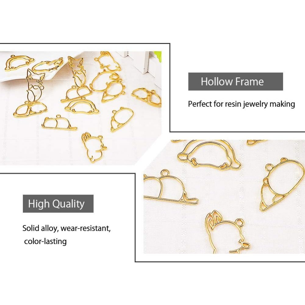 14 pezzi di ciondoli con casto - Jewelry Making Loops recensione e prezzo