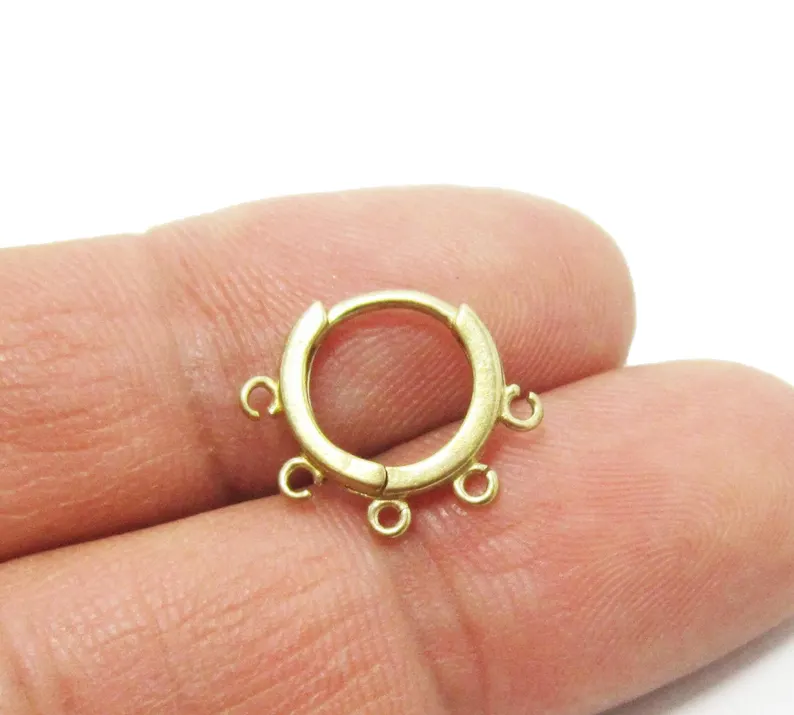 Cerchi per orecchie in ottone  - Jewelry Making Loops recensione e prezzo