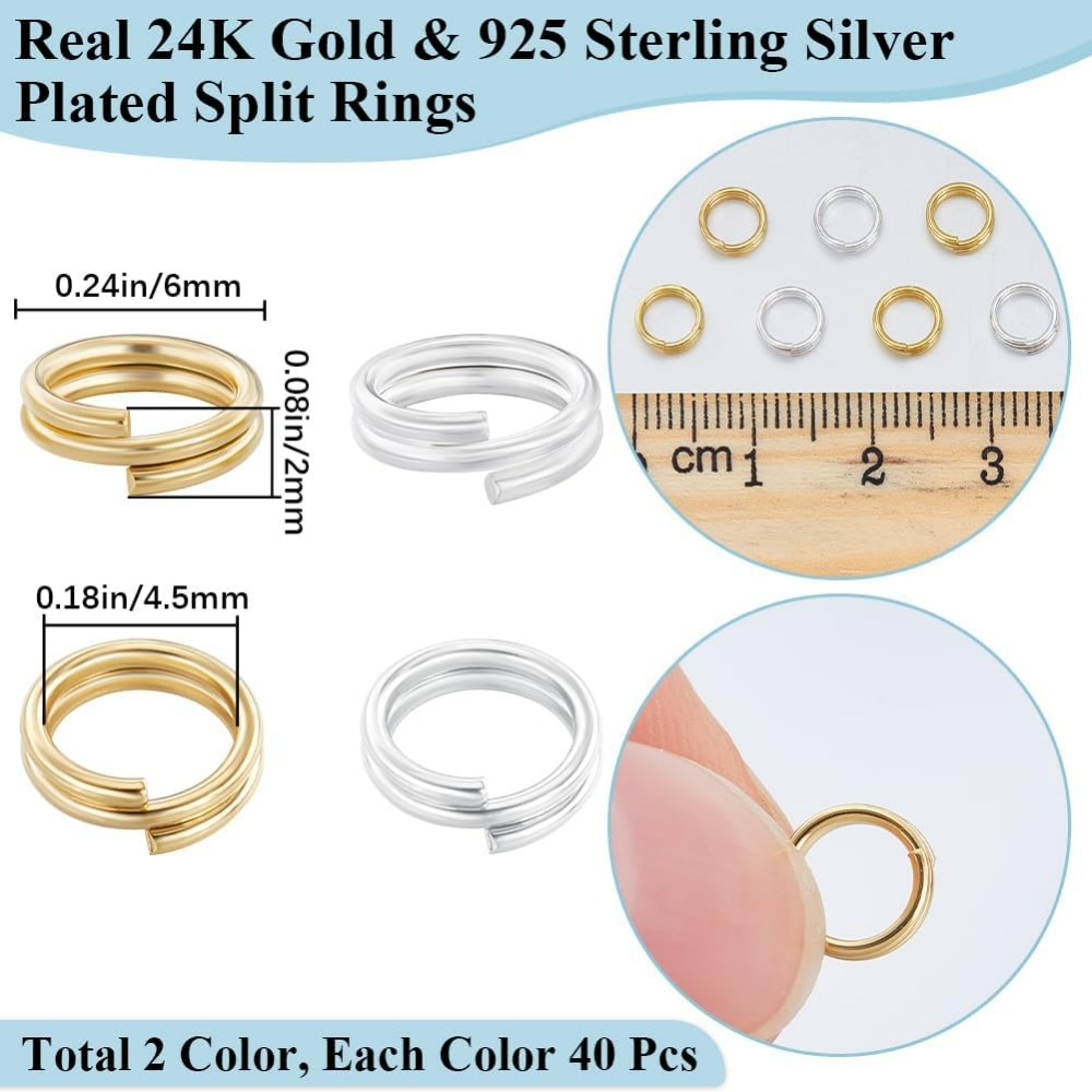 1 scatola da 80 pezzi Anello d - Jewelry Making Loops recensione e prezzo
